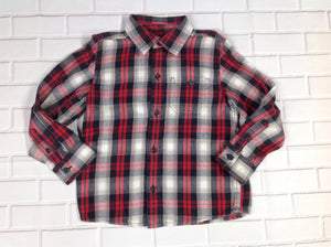 Sonoma GRAY & RED Plaid Top