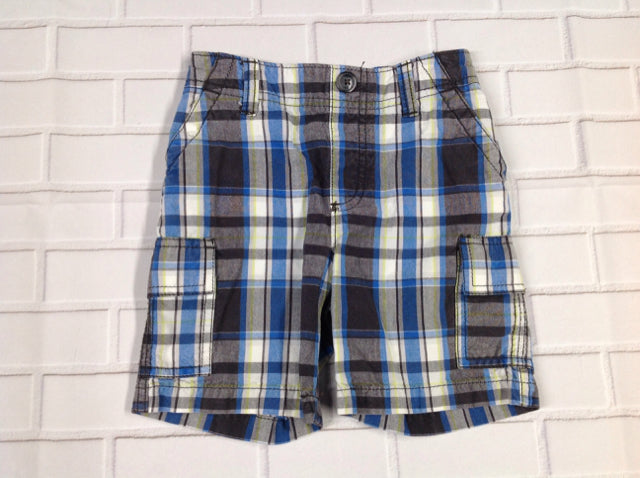 Sonoma Gray & Blue Plaid Shorts