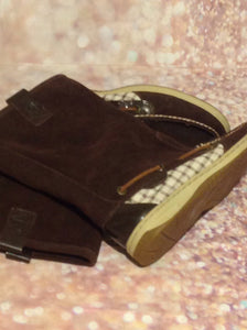 Sperry BROWN & BEIGE Suede Boots Size 6M