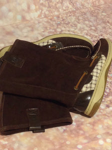Sperry BROWN & BEIGE Suede Boots Size 6M