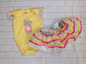 Squiggles YELLOW & PINK 2 PC Outfit