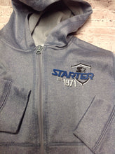Starter Light Blue ZIP-UP WITH HOOD Top