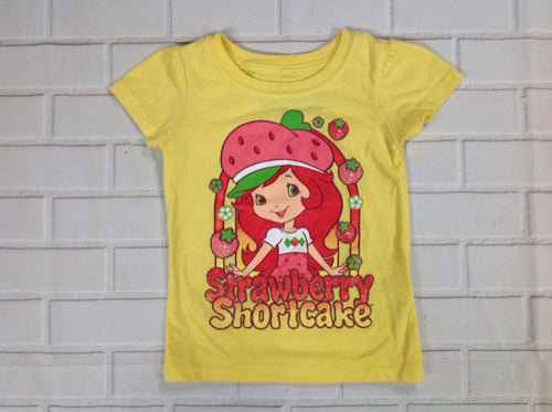 Strawberry Shortcake Yellow Print Top