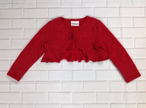 SunText Red Glitter Top
