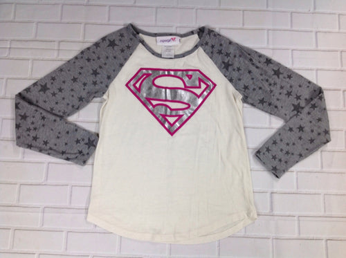 Super Girl CREAM PRINT Top
