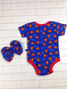 Superman Red & Blue Onesie