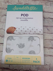 Swaddle me White & Gray Sleep Sack