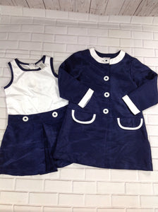 Sweet Heart Rose Navy & White Dress