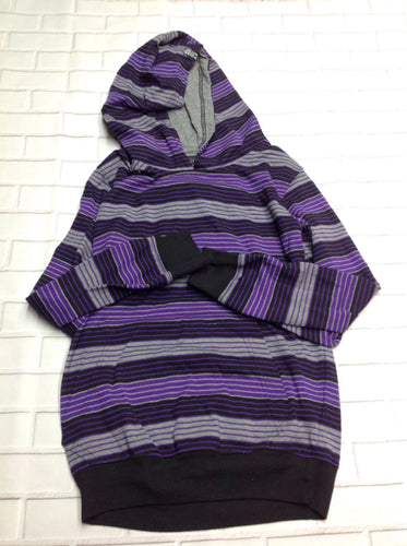 Swiss Cross Purple & Black Stripe Top