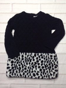 TAHARI Black & White LEOPARD PRINT Dress