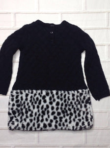 TAHARI Black & White LEOPARD PRINT Dress