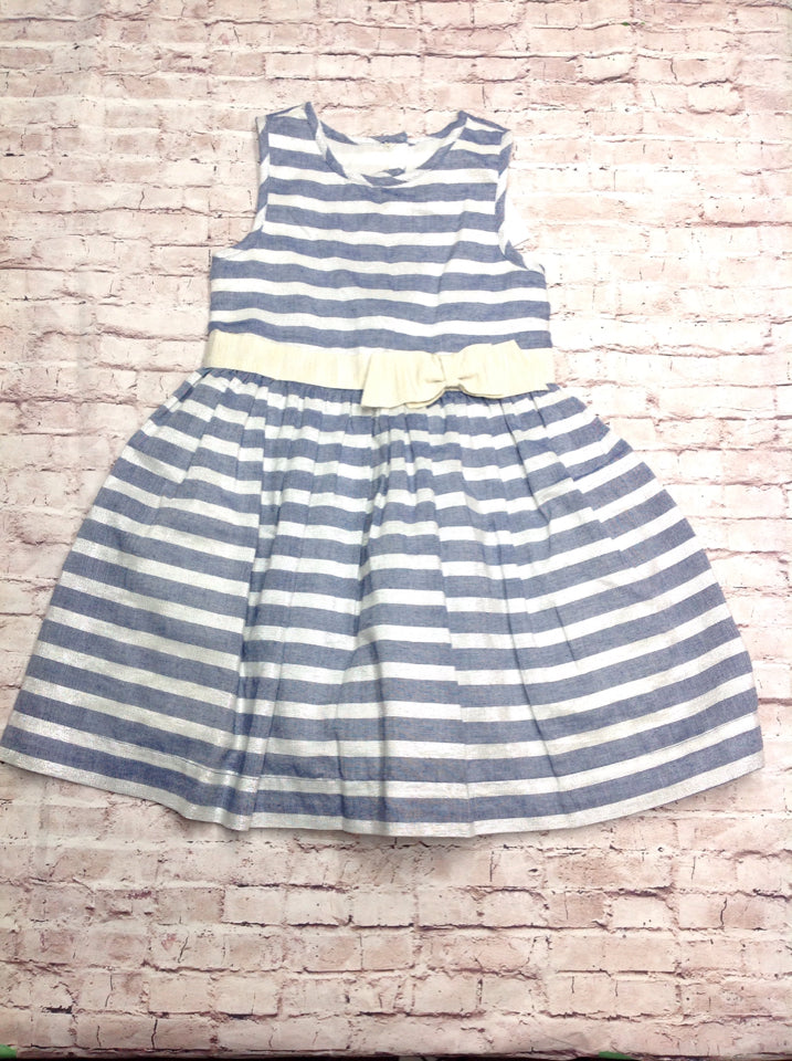 TAHARI Blue & White Dress
