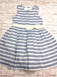 TAHARI Blue & White Dress
