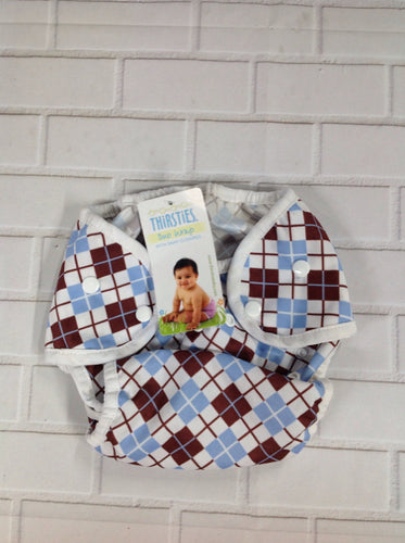 THIRSTIES Argyle Diapers