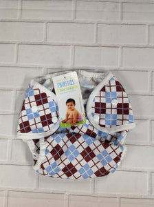 THIRSTIES Argyle Diapers