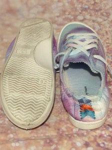 TIME TRU Baby Blue & Purple Sneakers size