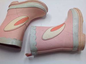 Target Pink & White RainBoots