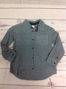 Tea Blue Print Top