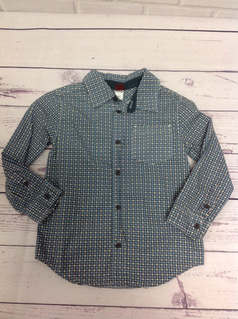 Tea Blue Print Top