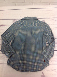 Tea Blue Print Top