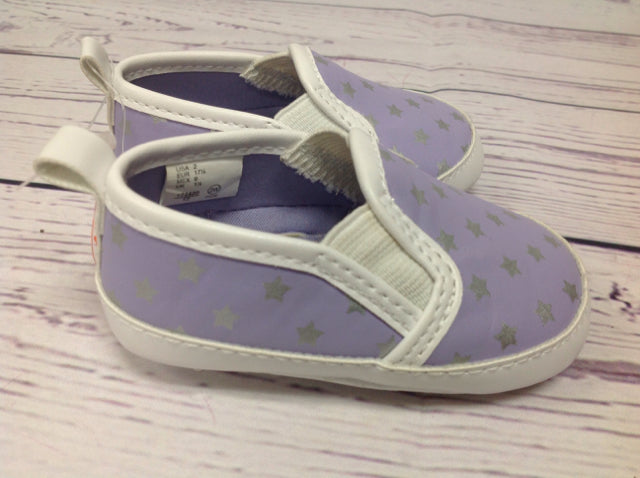 Teeny Toes Purple Print Shoes