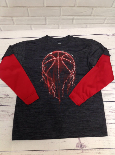 Tekgear GRAY & RED Basketball Top