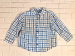 The Children's Place Blue & White Checkered Top