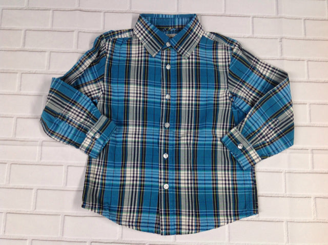 The Place BLUE & BLUE BUTTON UP Vest