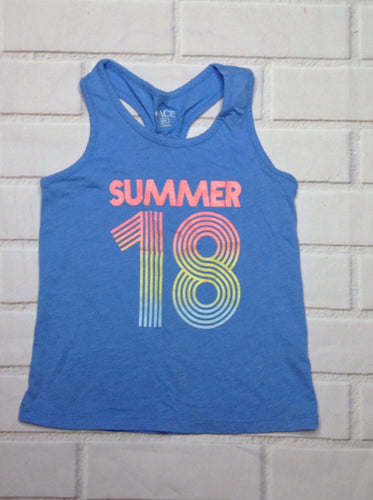 The Place Baby Blue & Peach Top
