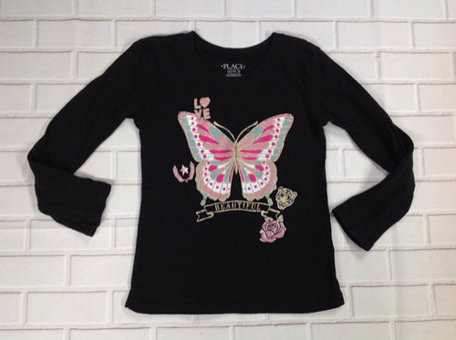 The Place Black & Pink Top
