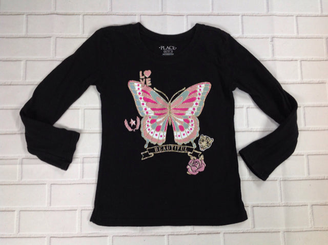The Place Black & Pink Top