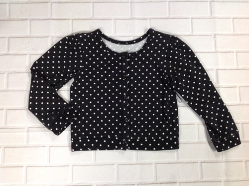 The Place Black & White Polka Dot Top