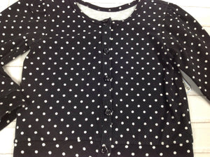 The Place Black & White Polka Dot Top