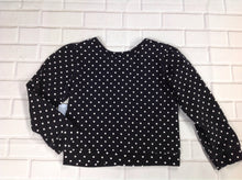 The Place Black & White Polka Dot Top