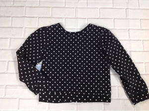 The Place Black & White Polka Dot Top