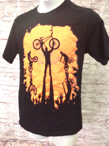 The Place Black Print Bikes Top