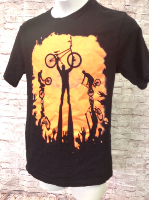 The Place Black Print Bikes Top