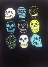 The Place Black Print Skulls Top