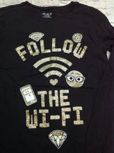 The Place Black Print Top