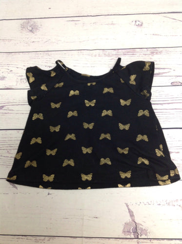 The Place Black Print Top