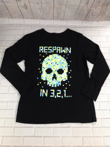The Place Black Print Top