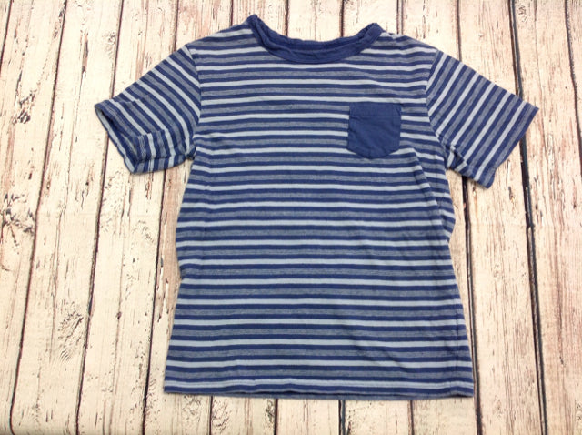 The Place Blue & Beige Stripe Top