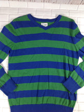 The Place Blue & Green Stripe Sweater