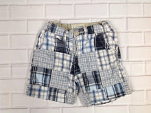 The Place Blue & White Patches Shorts