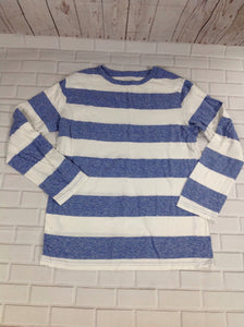 The Place Blue & White Stripe Top