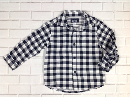 The Place Blue & White Top