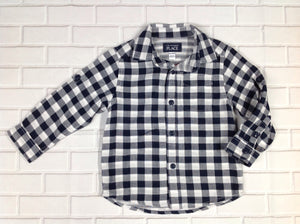 The Place Blue & White Top