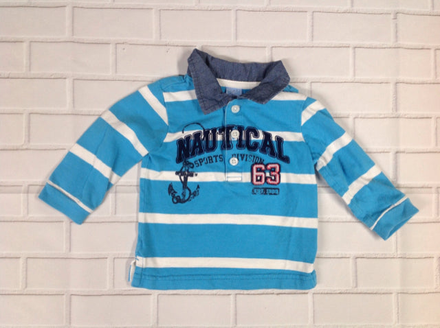 The Place Blue & White Top