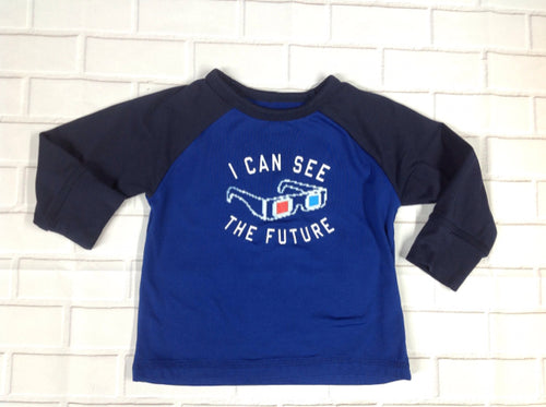 The Place Blue 3D SHIRT Top