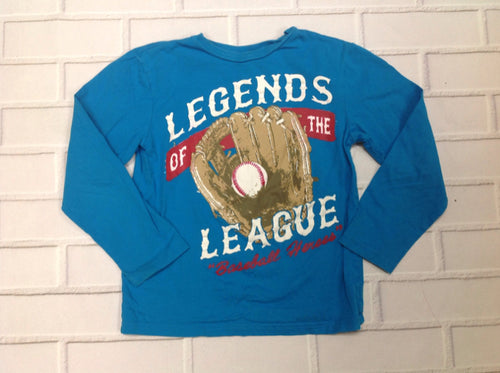 The Place Blue Print Baseball Top